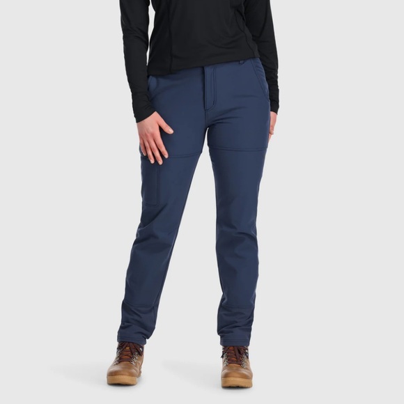 Outdoor Research Women's Methow Pants Size 4 Pant Small S Blue Fleece Lined - Picture 3 of 16